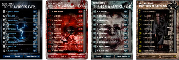 GAMEFLY Top 10 Widget