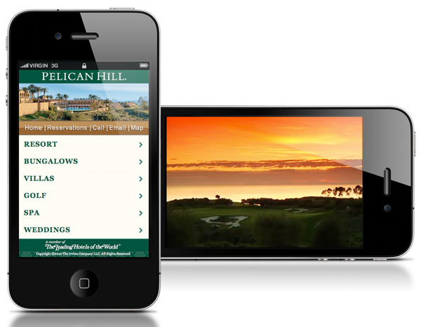 Pelican Hill Mobile Website